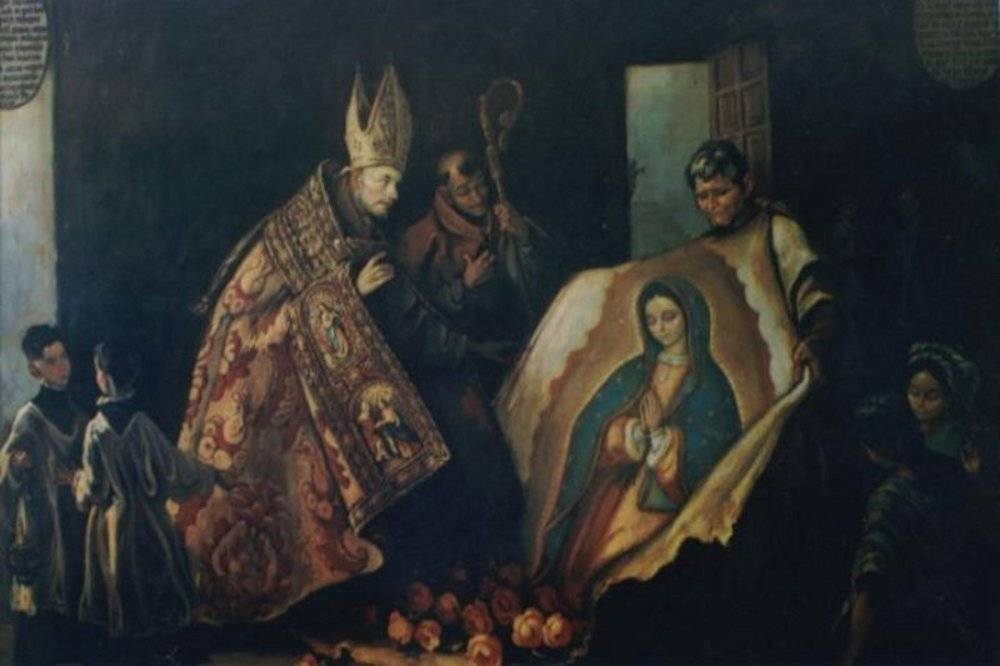 Revelación de la Virgen en el ayate de Juan Diego